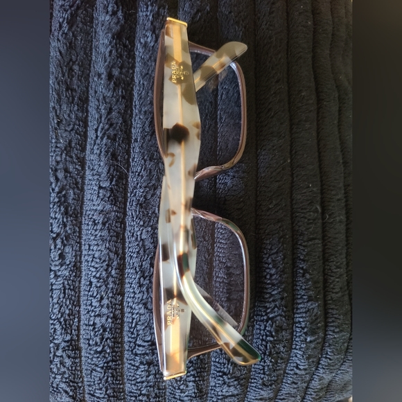 NEW & AUTHENTIC PRADA FRAME MODEL VPR18T-F, SIZE 53-16145, COLOR DHO-101 (BROWN) - Picture 4 of 4